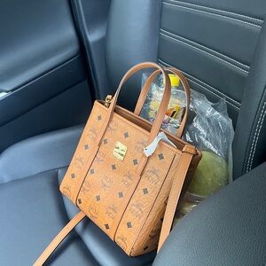 MCM TONI Mini Handheld Shopping Bag